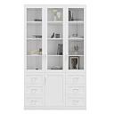 Книжный шкаф Библиограф - 3 №7 Белый