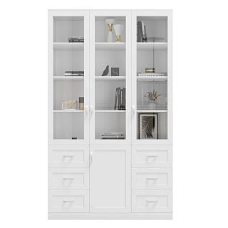 Книжный шкаф Библиограф - 3 №7 Белый