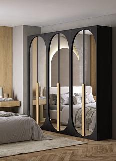 Шкаф распашной Брей - 3.2 Черный