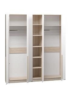 Шкаф распашной Хейсон - 17 Дуб Сонома / Белый