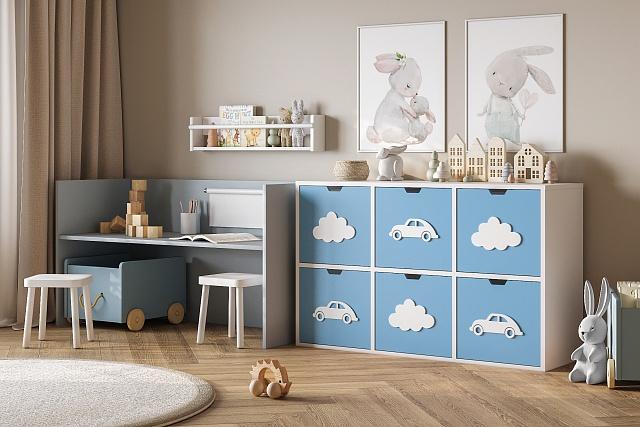 Стеллаж Kids - 13 Пастельно-Синий