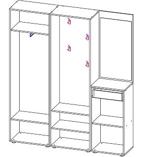 Прихожая Мебелинк 400-10