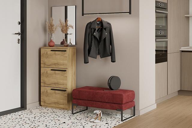 Тумба для обуви Лорена Пакс - 3 Дуб Золотистый