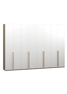 Шкаф распашной Хейсон - 19 Дуб Сонома / Белый