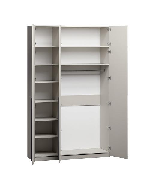 Шкаф распашной Лорена Пакс - 3 с антресолью Кашемир