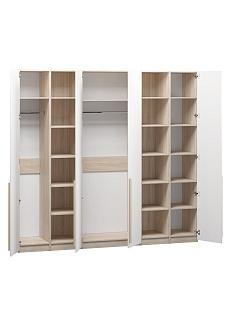 Шкаф распашной Хейсон - 13 Дуб Сонома / Белый