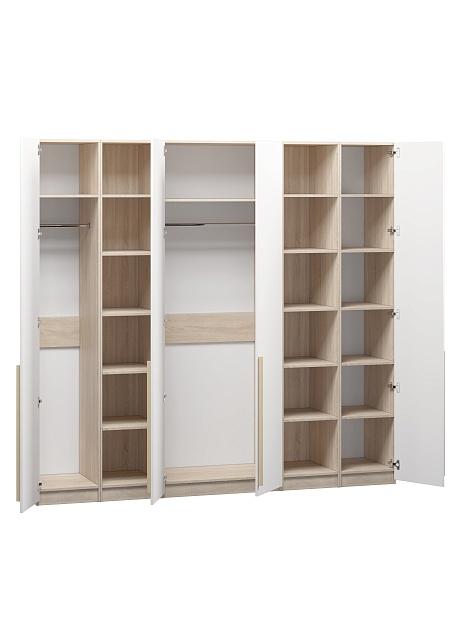 Шкаф распашной Хейсон - 13 Дуб Сонома / Белый