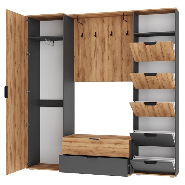 Прихожая Санти - 3 Графит