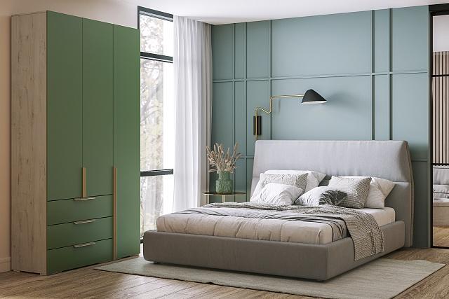 Шкаф распашной Кайси МДФ - 6 Шарли Green