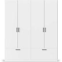 Шкаф распашной Бари - 3 Белый