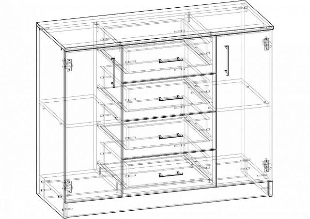Комод Престиж - 8 МДФ