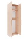 Шкаф распашной Калифорния - 2 с антресолью Сатин