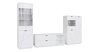 Стенка Бостон - 3 Белый