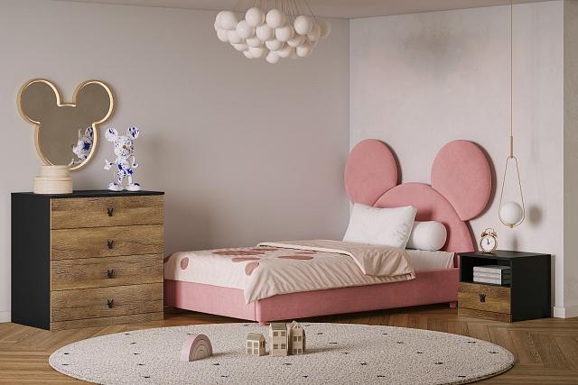 Детская стенка Банни - 3 МДФ Дуб Мореный