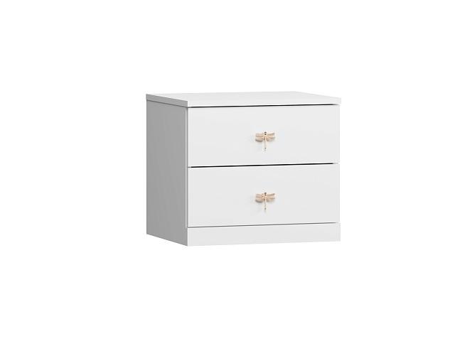 Тумба прикроватная Стрекоза - 3 МДФ Белый