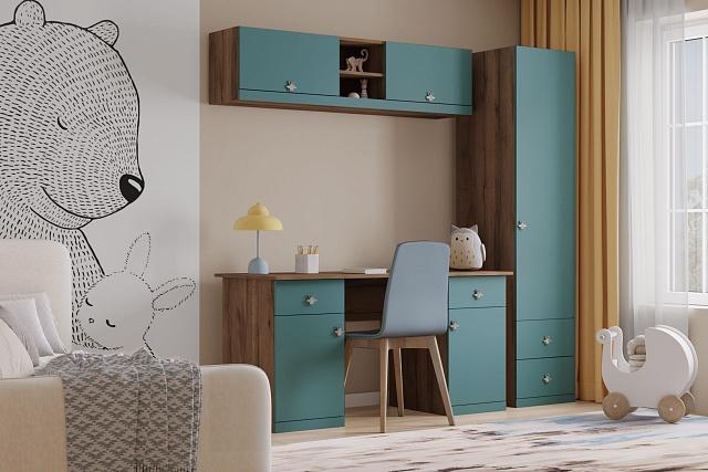 Антресоль Скарабей - 6 МДФ Аквамарин