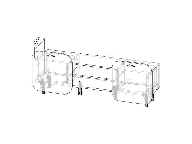 Тумба под ТВ Модерн+2