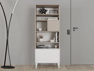 Стеллаж Скарлет - 3 Белый / Кашемир