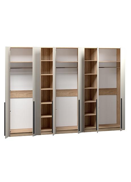 Шкаф распашной Хейсон - 18 Блэквуд Ячменный / Кашемир