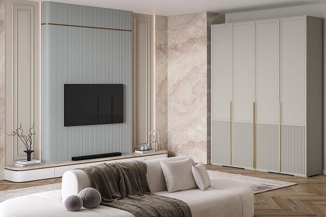 Шкаф распашной Телфорд - 4 Кашемир