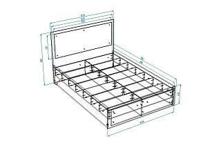 Кровать Луиза - 1 1600