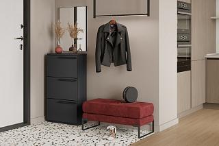 Тумба для обуви Лорена Пакс - 3 Черный