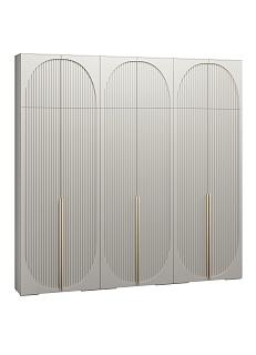 Шкаф распашной Брей - 3 с антресолью Кашемир