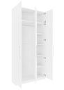 Шкаф распашной Калифорния - 3 с антресолью Белый