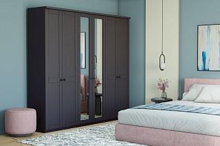 Шкаф распашной София РАХ - 4 МДФ Графит