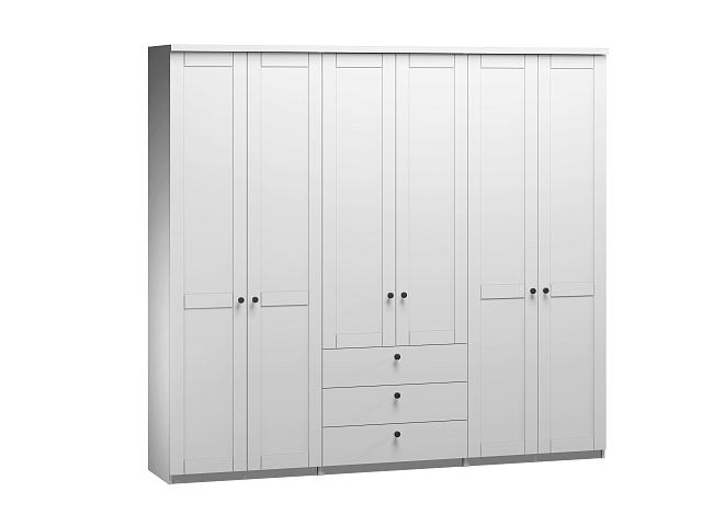 Шкаф распашной София РАХ - 12 МДФ Белый