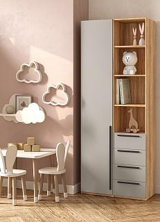 Шкаф распашной Хейсон - 26 Блэквуд Ячменный / Кашемир