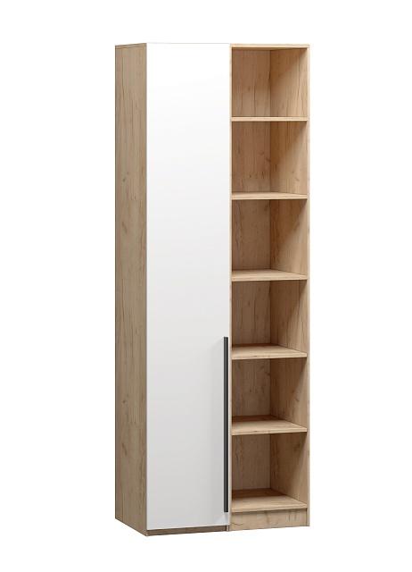 Шкаф распашной Хейсон - 27 Дуб Золотистый / Белый