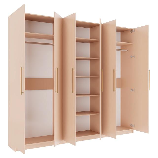 Шкаф распашной Калифорния - 6 Сатин