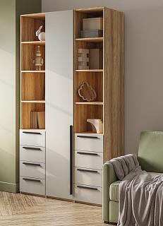 Шкаф распашной Хейсон - 28 Блэквуд Ячменный / Кашемир