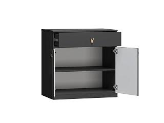 Комод Банни - 1 МДФ Черный Агат