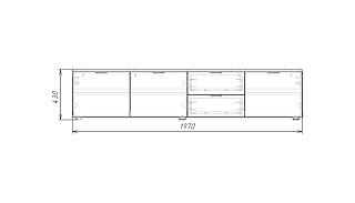 Тумба под ТВ Тоди - 1 Белый