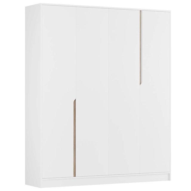 Шкаф распашной Бонди - 4 Белый