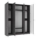 Шкаф распашной Скаген - 3 Графит