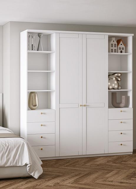 Шкаф распашной София РАХ - 35 МДФ Белый