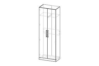 Шкаф распашной Дольче - 2 МДФ Кашемир