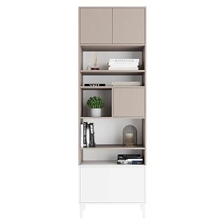 Стеллаж Скарлет - 7 Белый / Кашемир