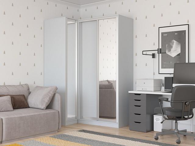 Шкаф-купе угловой Ромео - 6 Серый Камень