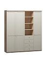 Шкаф распашной София РАХ - 30 МДФ Кастелло Медовый / Кашемир