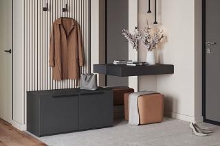 Тумба для обуви Лорена Пакс - 2 Черный