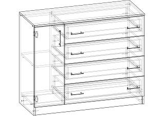 Комод Контраст - 9