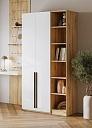 Шкаф распашной Хейсон - 23 Дуб Золотистый / Белый