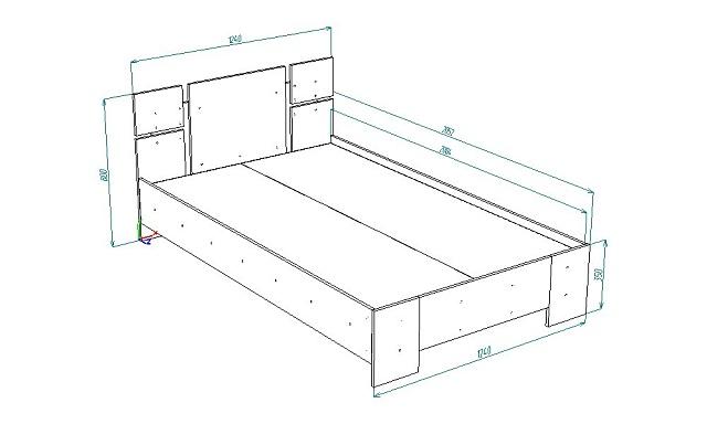 Кровать Джемма 1200