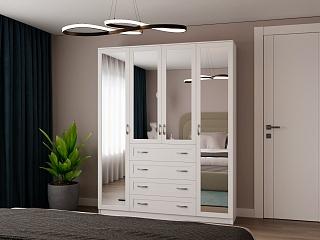 Шкаф распашной Стелла - 1 Белый