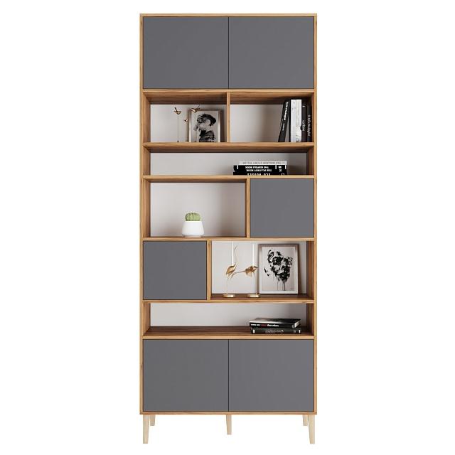 Стеллаж Скарлет - 8 Графит