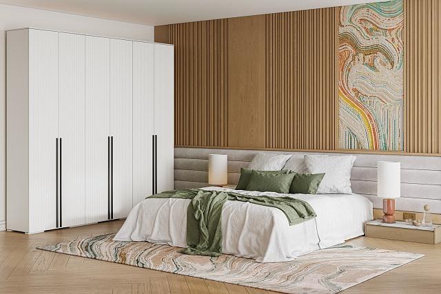 Шкаф распашной Лоренсе - 6 Белый